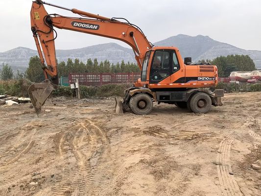 Orijinal Renk Kullanılmış Doosan DH210W-7 Tekerlekli Ekskavatör İyi Durumda/Satış için Kullanılmış Doosan Tekerlekli Ekskavatör