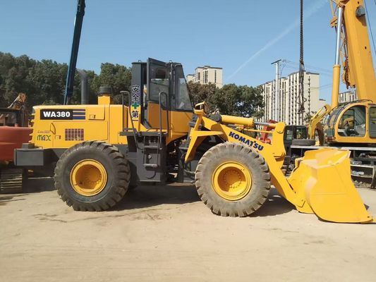 Japonya WA380-3 Kullanılmış Komatsu Tekerlek Yükleyici Uzun Süren Kolay Bakım