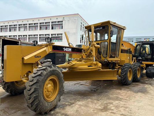 Orijinal Japonya 140H Caterpillar Motor Grader İkinci El Güvenlik Operasyonu
