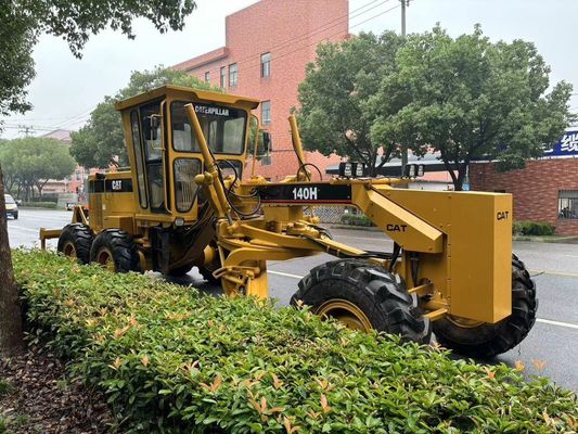 Orijinal Japonya 140H Caterpillar Motor Grader İkinci El Güvenlik Operasyonu