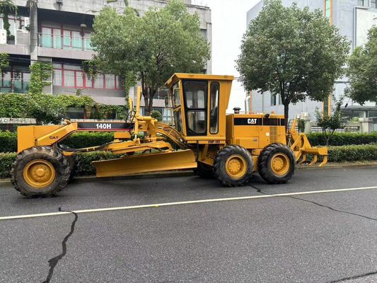 Orijinal Japonya 140H Caterpillar Motor Grader İkinci El Güvenlik Operasyonu