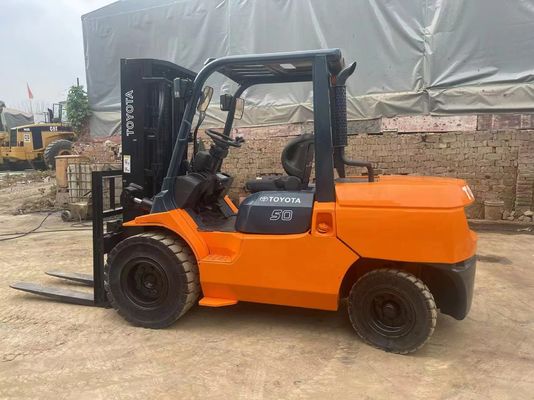 5 ton 7FD50 kullanılmış Toyota Çatal Aracı Orijinal Japonya Depo için Gürültü Azaltma