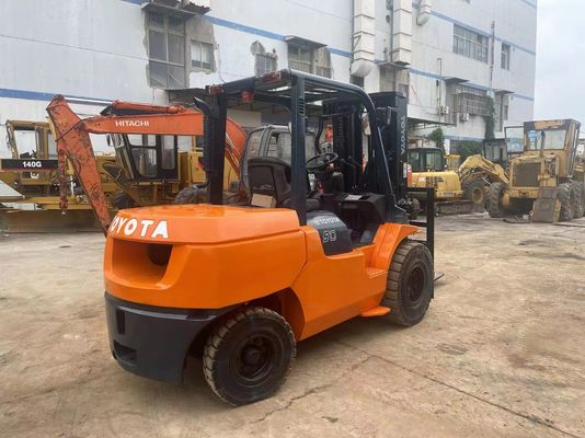 5 ton 7FD50 kullanılmış Toyota Çatal Aracı Orijinal Japonya Depo için Gürültü Azaltma