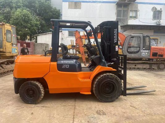 5 ton 7FD50 kullanılmış Toyota Çatal Aracı Orijinal Japonya Depo için Gürültü Azaltma