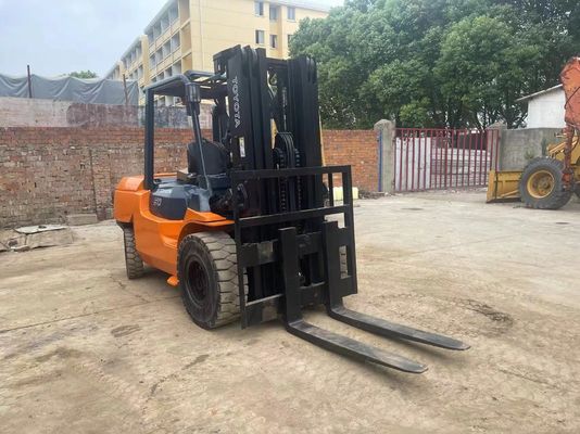 5 ton 7FD50 kullanılmış Toyota Çatal Aracı Orijinal Japonya Depo için Gürültü Azaltma