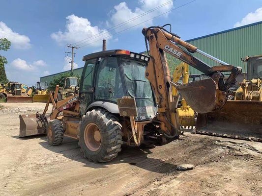 MADDE 580M Orijinal ABD Kullanılmış Backhoe Yükleyici Yakıt tasarrufu İkinci El Backhoe