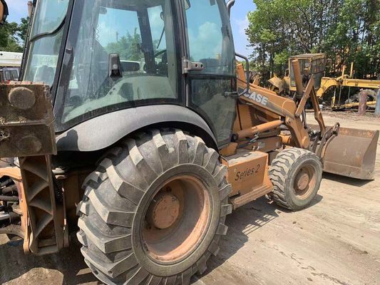 MADDE 580M Orijinal ABD Kullanılmış Backhoe Yükleyici Yakıt tasarrufu İkinci El Backhoe