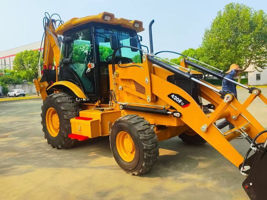 420F Kullanılmış Caterpillar Backhoe Loader CAT Yüksek Hızlı Enerji Tasarrufu