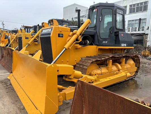 SHANTUI SD16 Kullanılmış Sürücü Buldozer Düşük Bakım İkinci El Buldozer