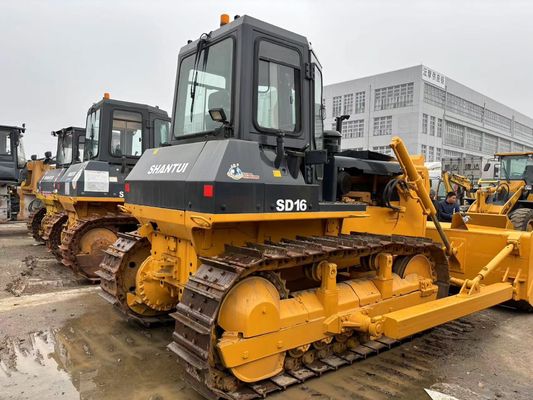 SHANTUI SD16 Kullanılmış Sürücü Buldozer Düşük Bakım İkinci El Buldozer