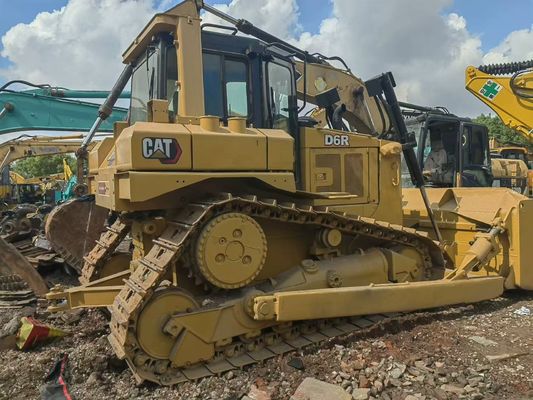 Orijinal Japonya Görünürlük Kullanılmış Sürünen Buldozer Güvenlik Operasyonu CAT D6R LGP Dozer