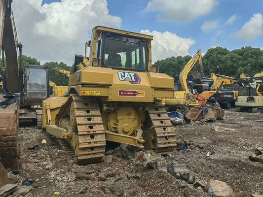 Orijinal Japonya Görünürlük Kullanılmış Sürünen Buldozer Güvenlik Operasyonu CAT D6R LGP Dozer