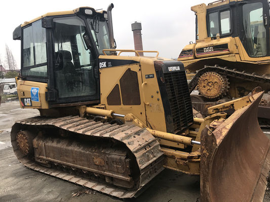 6 Way Blade Kullanılmış Sürünen Montajlı Buldozer Caterpillar D5K XL Orijinal Rengi