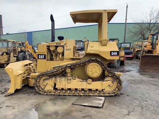 Kullanılmış Crawler CAT D4H Buldozer Renk yeniden boyama Yüksek sürücü Kolay işletim