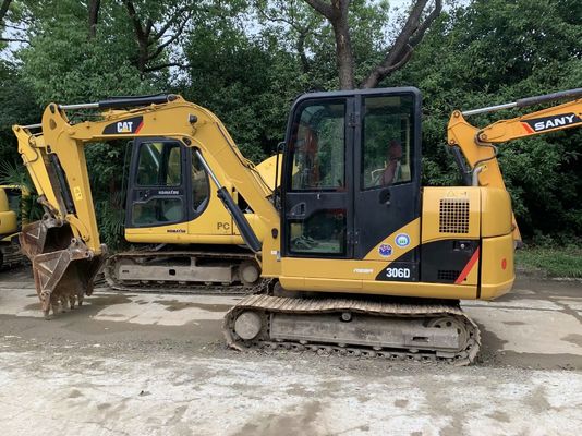 Compact Caterpillar 306D Mini Crawler Excavator Orijinal Japonya İkinci El