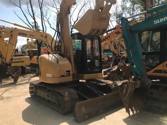 Hidrolik sürünme kullanılmış CAT 308C kazıcı orijinal Japonya kolay bakım