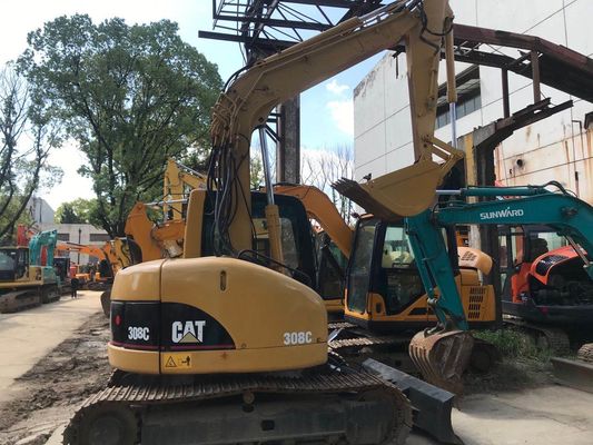 Hidrolik sürünme kullanılmış CAT 308C kazıcı orijinal Japonya kolay bakım
