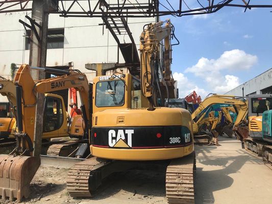 Hidrolik sürünme kullanılmış CAT 308C kazıcı orijinal Japonya kolay bakım