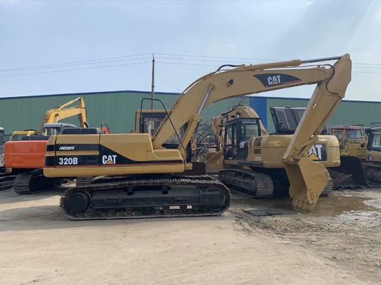 Yüksek Güçlü 320B Kullanılmış CAT Kazı Makinesi Güvenlik Operasyonu 20 Tonluk Kazı Makinesi