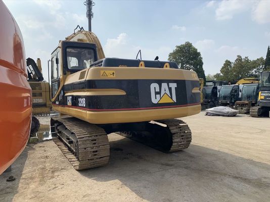 Yüksek Güçlü 320B Kullanılmış CAT Kazı Makinesi Güvenlik Operasyonu 20 Tonluk Kazı Makinesi