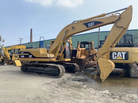 Yüksek Güçlü 320B Kullanılmış CAT Kazı Makinesi Güvenlik Operasyonu 20 Tonluk Kazı Makinesi