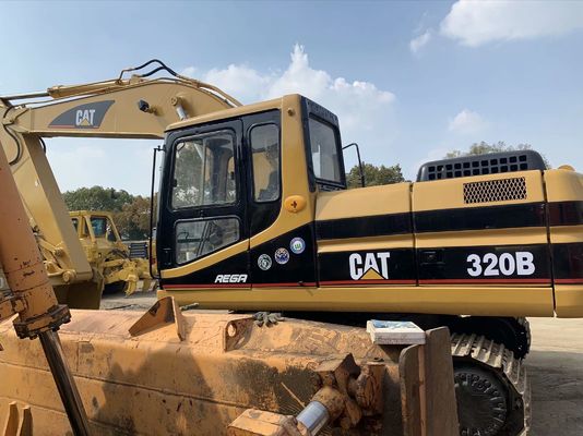 Yüksek Güçlü 320B Kullanılmış CAT Kazı Makinesi Güvenlik Operasyonu 20 Tonluk Kazı Makinesi