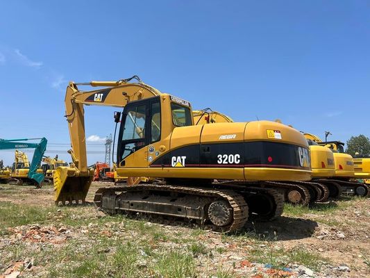 320C Kullanılmış CAT Kazı Makinesi Caterpillar 20 Ton Kazı Makinesi Güvenlik Operasyonu Japonya