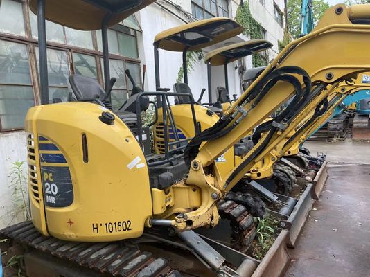 Kullanılmış Komatsu PC20MR-2 Sürünen Montajlı Kazı makinesi Japon orijinal bahçede çalışmak