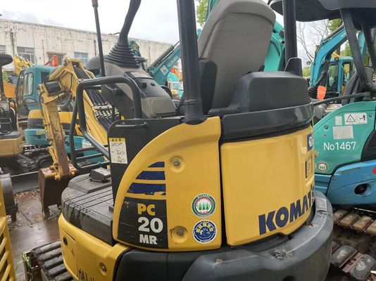 Kullanılmış Komatsu PC20MR-2 Sürünen Montajlı Kazı makinesi Japon orijinal bahçede çalışmak