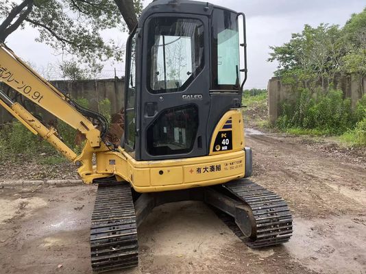 Kapalı kabin Kullanılmış Komatsu Mini Kazıcı PC40MR-2 PC35MR-2 PC40MR-2