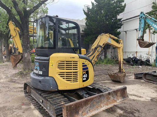 Kapalı kabin Kullanılmış Komatsu Mini Kazıcı PC40MR-2 PC35MR-2 PC40MR-2