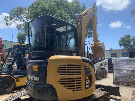 Kullanılmış PC50MR-2 Komatsu Mini Digger İnşaat Alanı İçin Kapalı Kabin