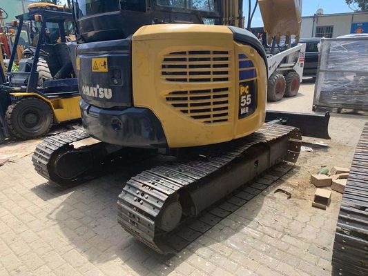 Kullanılmış PC50MR-2 Komatsu Mini Digger İnşaat Alanı İçin Kapalı Kabin