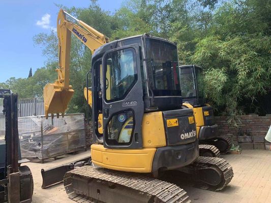 Kullanılmış PC50MR-2 Komatsu Mini Digger İnşaat Alanı İçin Kapalı Kabin