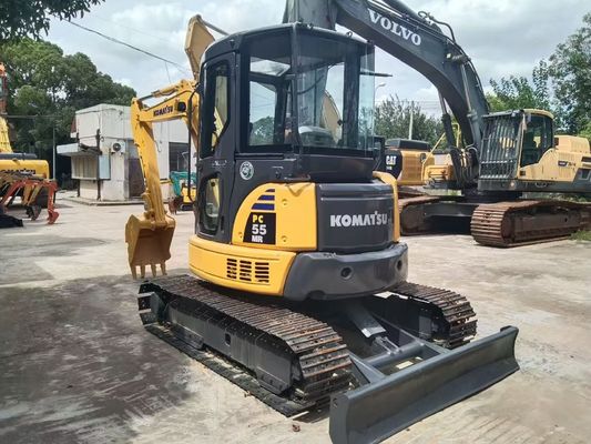 Kullanılmış Komatsu PC55MR 2 Mini Orijinal Japonya Enerji Tasarrufu Yüksek Performanslı