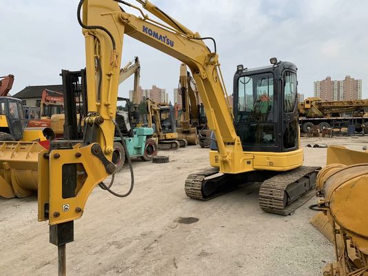 Komatsu PC55MR-2 Kullanılmış Ekskavatör Japonya Mini Boyutlu Hidrolik Çekiç