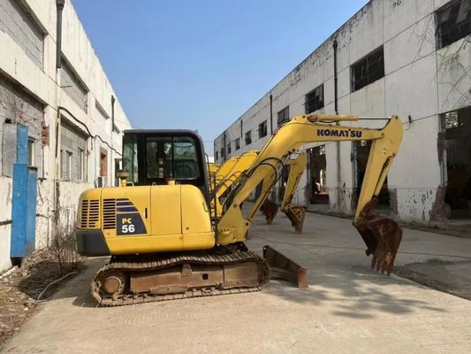 Orijinal Rengi Kullanılmış Komatsu PC56MR-2 Mini Kazı makinesi Mükemmel durumda