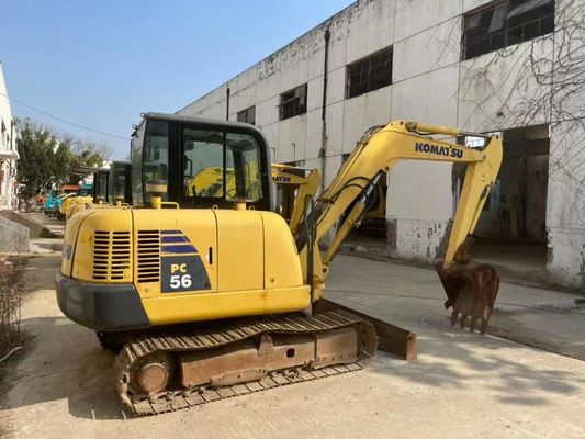 Orijinal Rengi Kullanılmış Komatsu PC56MR-2 Mini Kazı makinesi Mükemmel durumda