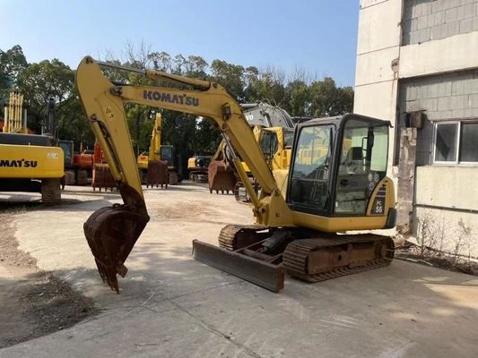 Orijinal Rengi Kullanılmış Komatsu PC56MR-2 Mini Kazı makinesi Mükemmel durumda