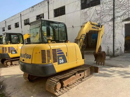 Orijinal Rengi Kullanılmış Komatsu PC56MR-2 Mini Kazı makinesi Mükemmel durumda