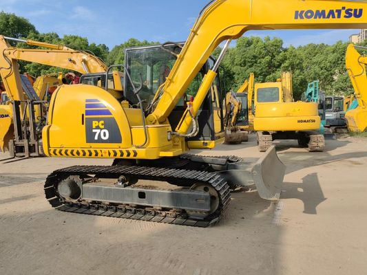 Orijinal Japonya Kullanılmış Ekskavatör Komatsu PC70-8 Crawler Tipi Ekskavatör