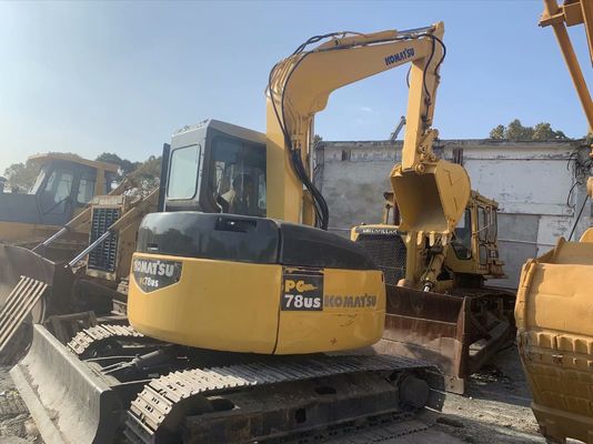 PC78US-6NO Kullanılmış Kazı makinesi Orijinal Renk İkinci El Komatsu Kazı makinesi