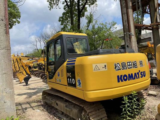 PC110-7 Sürünen Kullanılmış Komatsu Kazıcısı Ağır Güçlü İkinci El Komatsu Kazıcısı