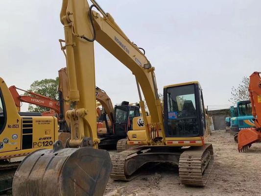 12 Ton Kullanılmış Komatsu PC120-6 Sürünen Hidrolik Kazıcı Güvenlik Garanti