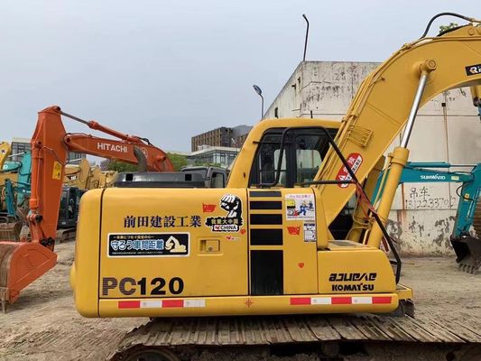 12 Ton Kullanılmış Komatsu PC120-6 Sürünen Hidrolik Kazıcı Güvenlik Garanti
