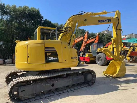 PC128US-8 Kullanılmış Komatsu Kazı Makinesi Hidrolik Başparmak Mini Crawler Kazı Makinesi