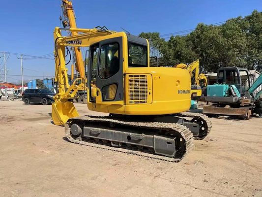 PC128US-8 Kullanılmış Komatsu Kazı Makinesi Hidrolik Başparmak Mini Crawler Kazı Makinesi