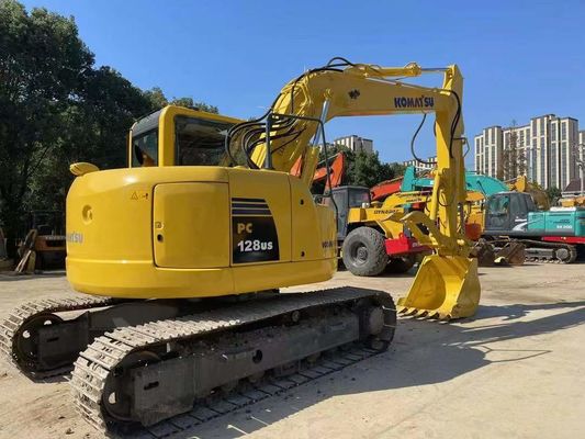 PC128US-8 Kullanılmış Komatsu Kazı Makinesi Hidrolik Başparmak Mini Crawler Kazı Makinesi