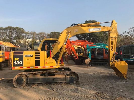 Enerji tasarrufu kullanılmış Komatsu PC130 6 Crawler Yüksek istikrarlılık Orijinal renk