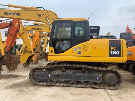 Japonya Komatsu PC160LC-7 Mini Crawler Excavator Güçlü Motorlu İkinci El